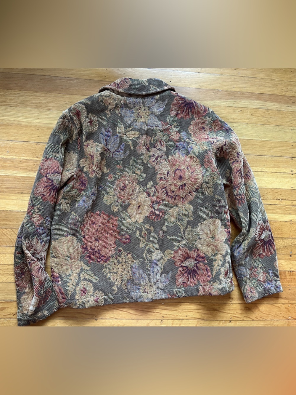 Barnfly floral boxy jacket L brocade upholstery eclectic grandma coastal cowgirl - Picture 5 of 6